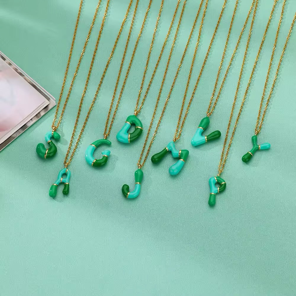 Bubble Letter Necklace