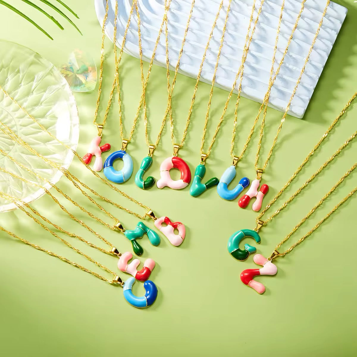 Bubble Letter Necklace