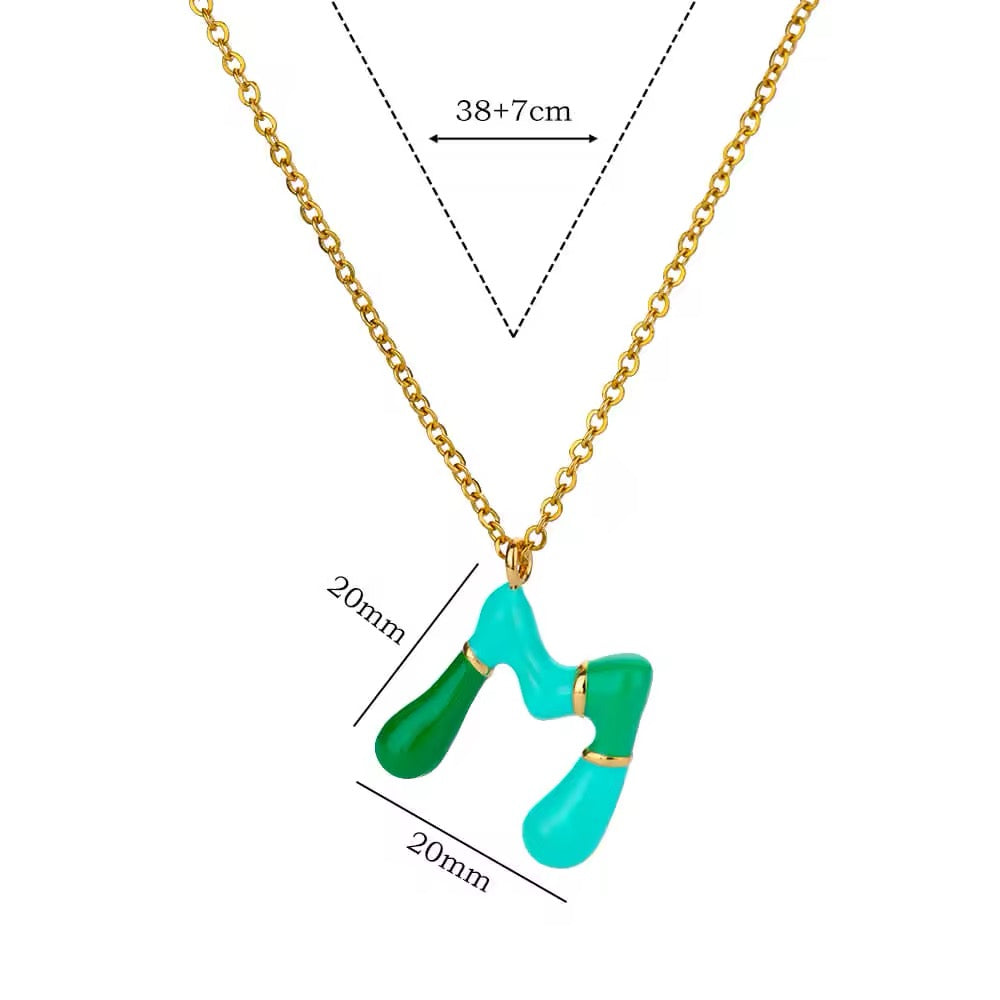 Bubble Letter Necklace