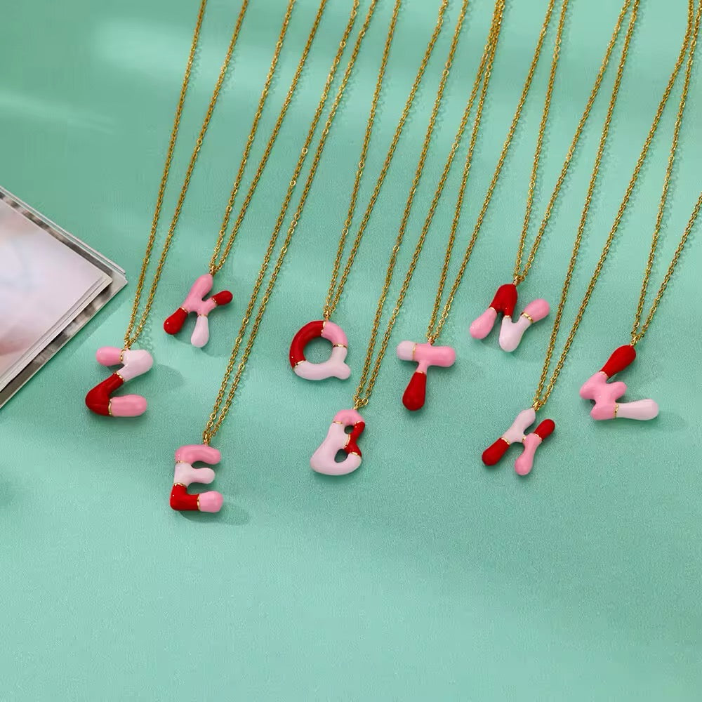 Bubble Letter Necklace