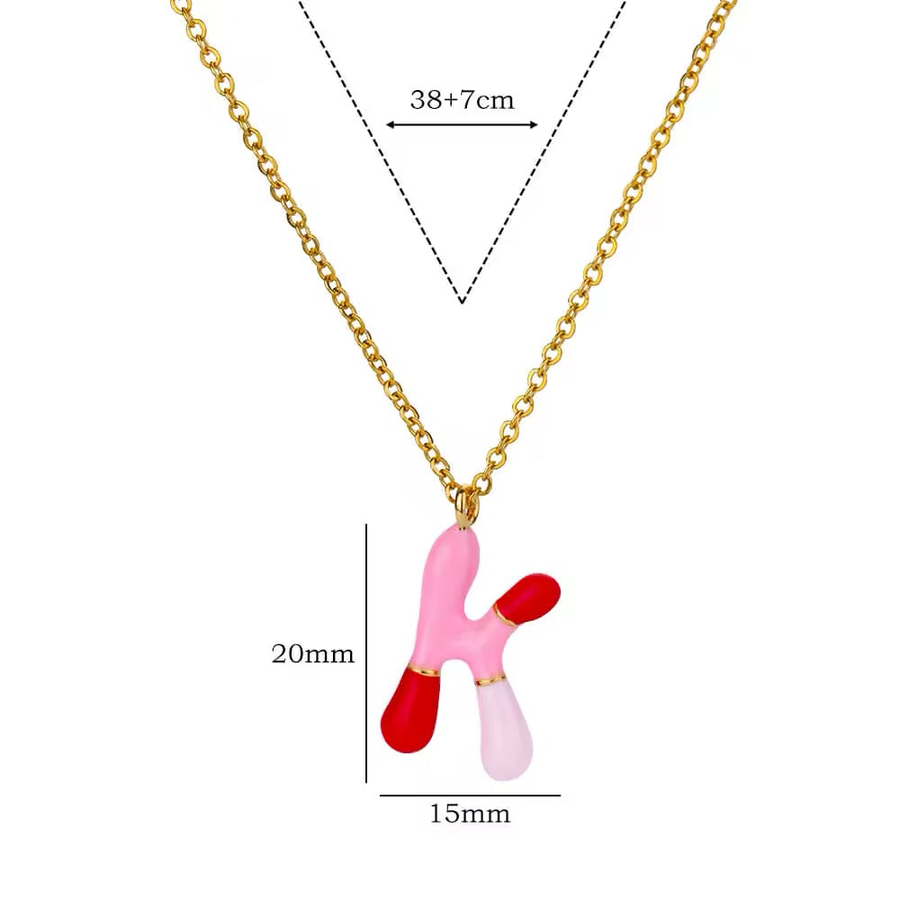 Bubble Letter Necklace