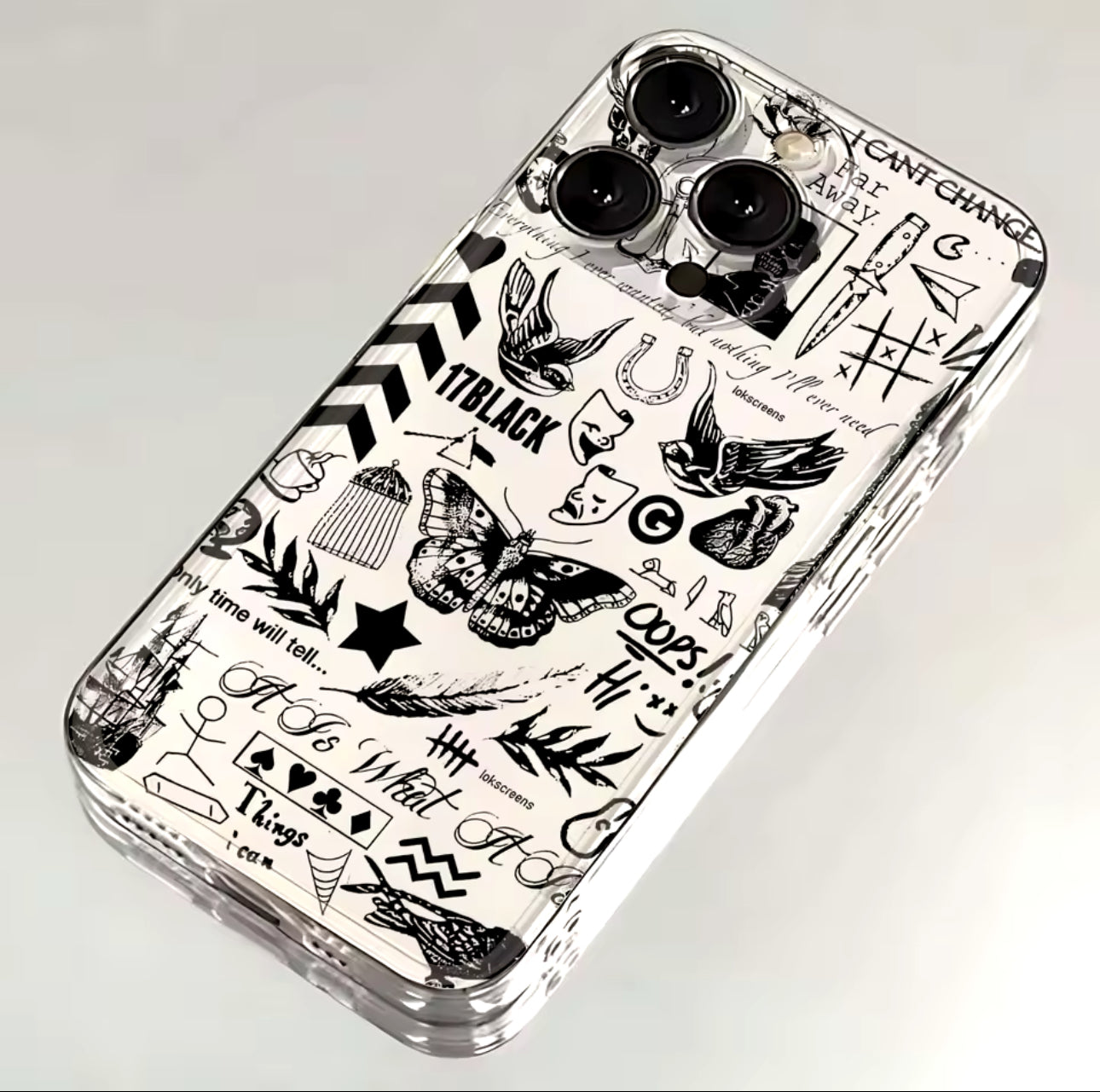 One Direction Tattoos Clear Phone Case Handsome Styles One Direction Tattoos Clear Phone Case Handsome Styles