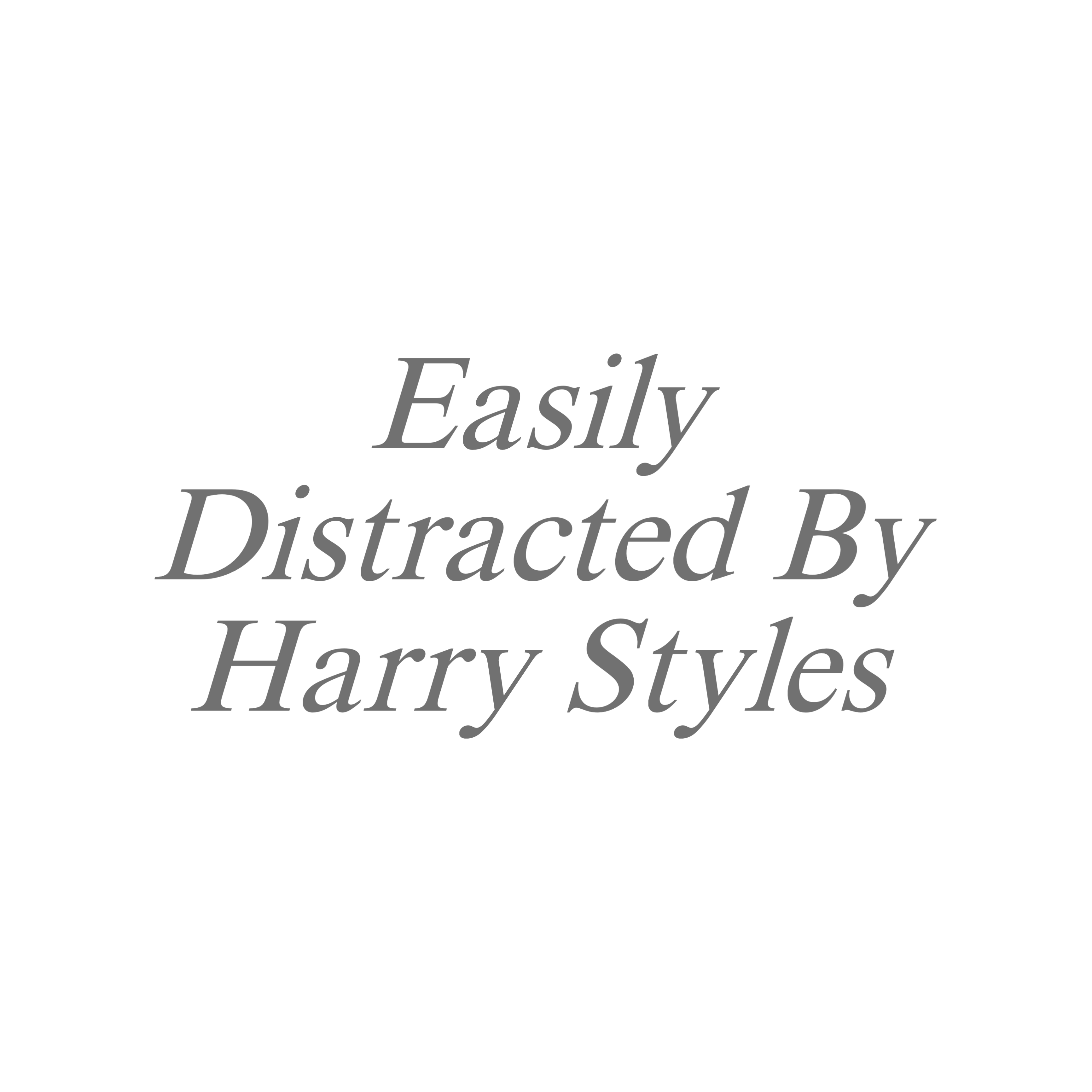 Easily Distracted By Harry Styles