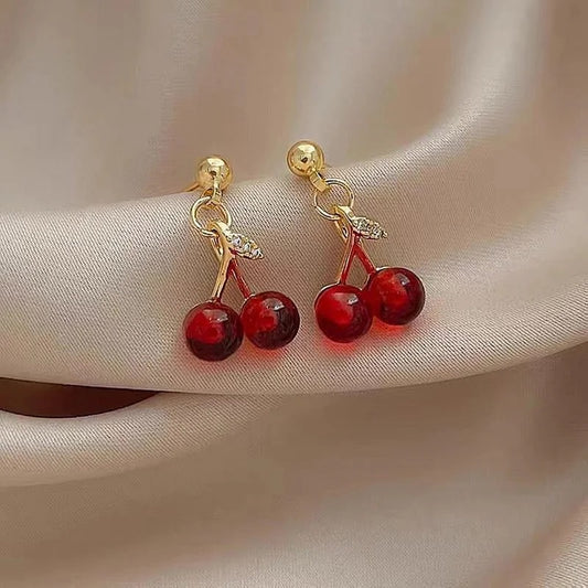 Small Cherry Earrings