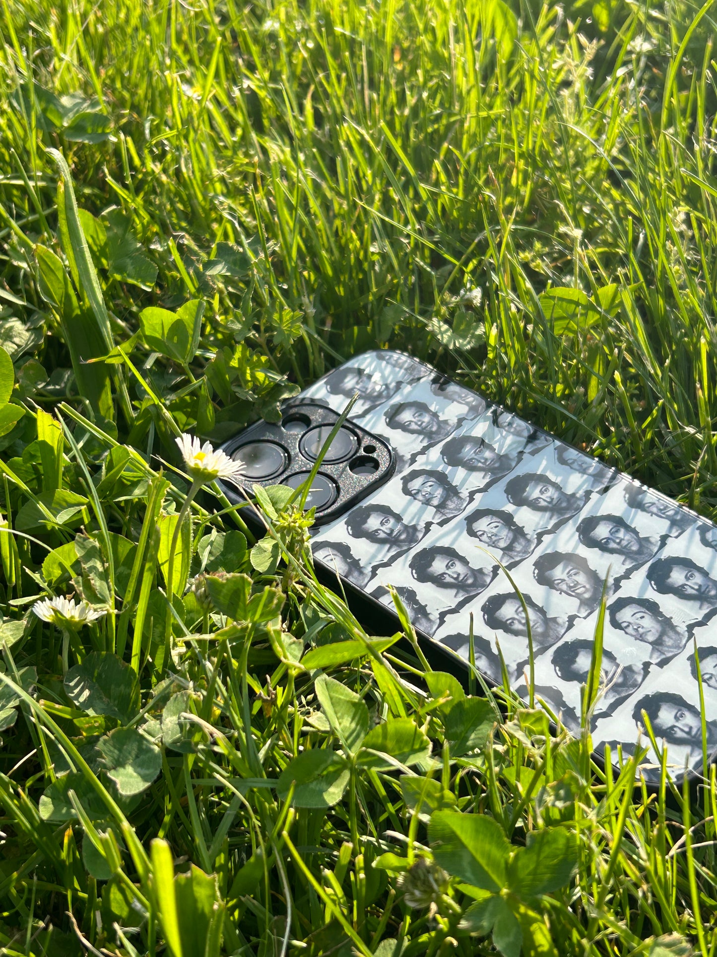 Harry Styles Polaroids Glass Phone Case