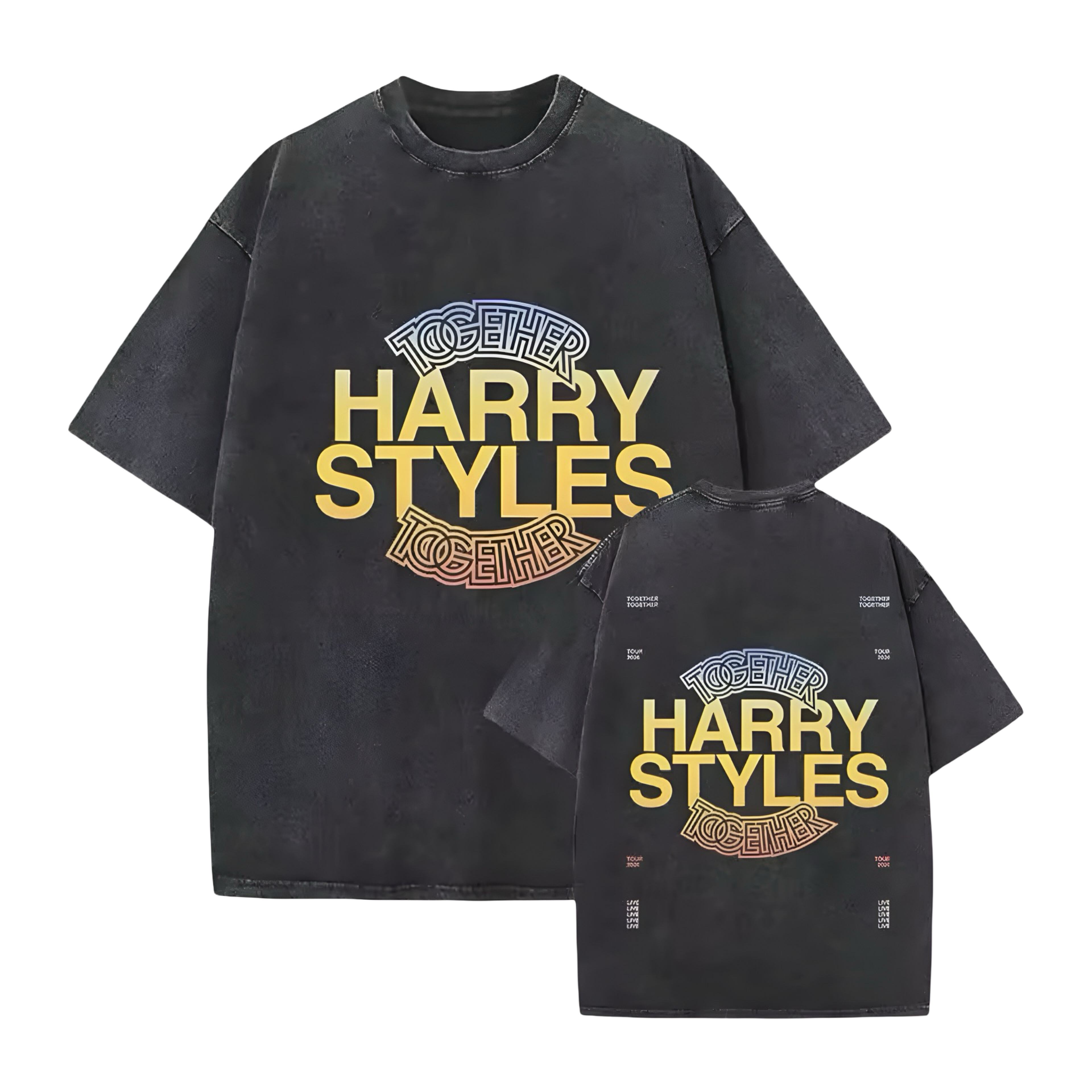 Kiss All The Time. Disco, Occasionally. Double Sided Oversized Tee