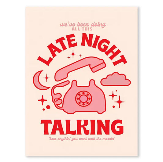 Late Night Talking Poster