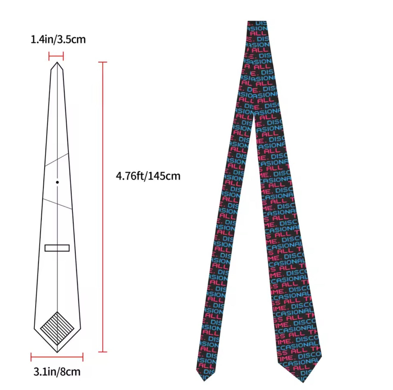 Kiss All The Time, Disco Occasionally! Neck Tie
