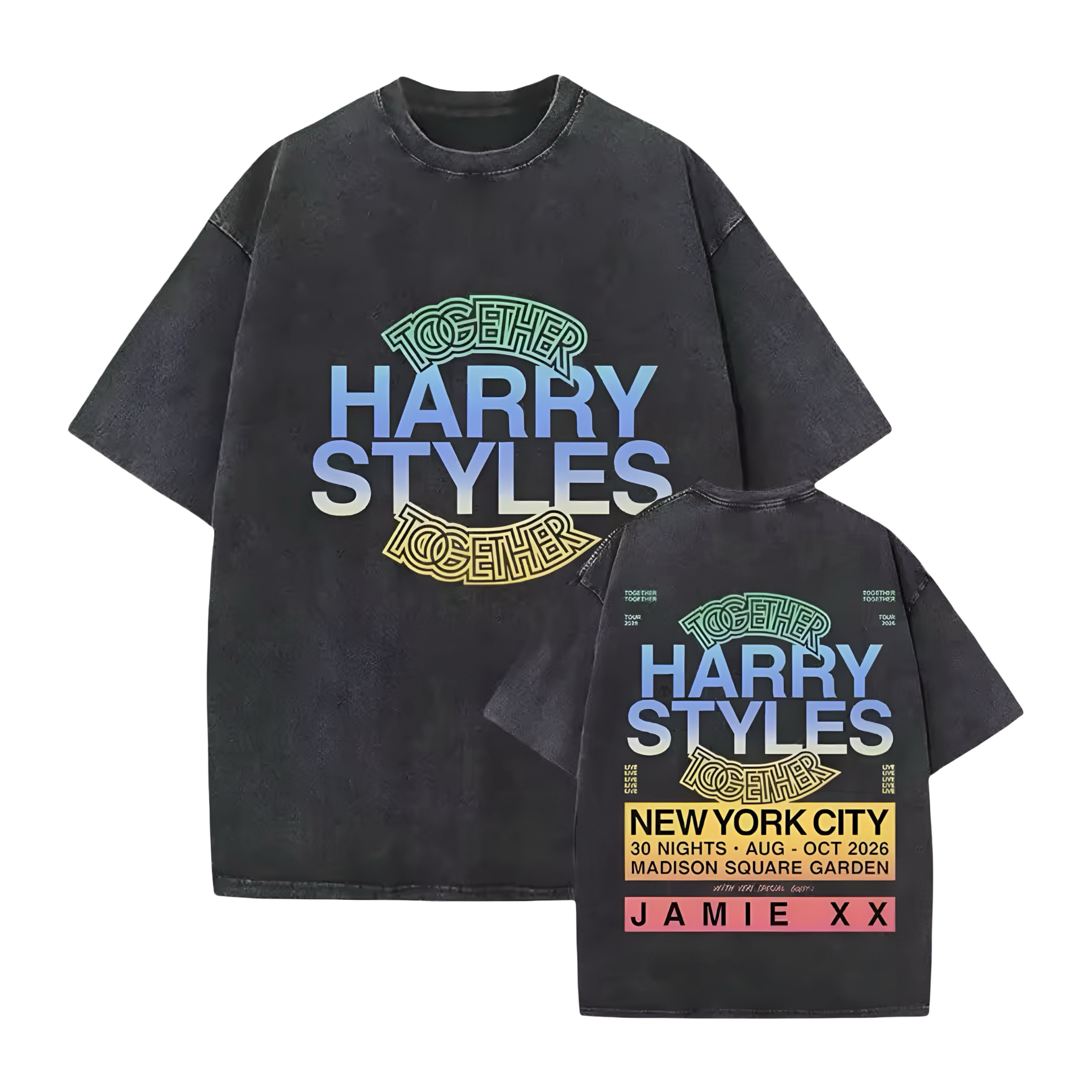 Kiss All The Time. Disco, Occasionally. Double Sided Oversized Tee