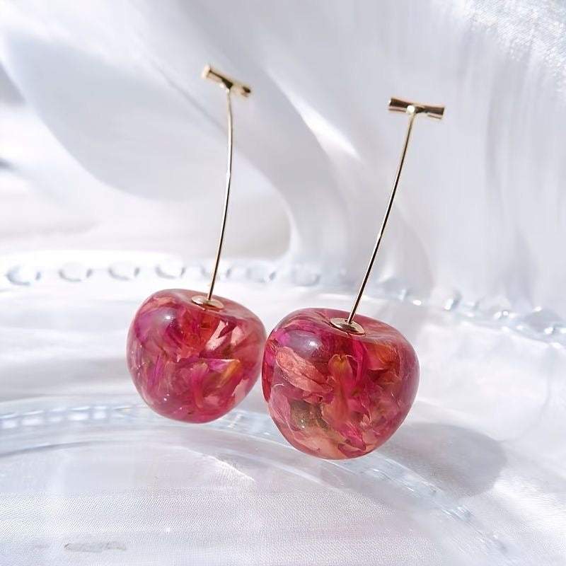 Cherry Drop Earrings