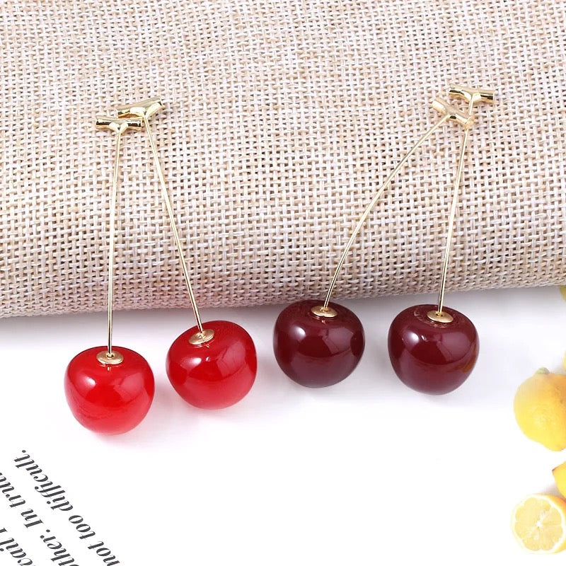 Cherry Drop Earrings