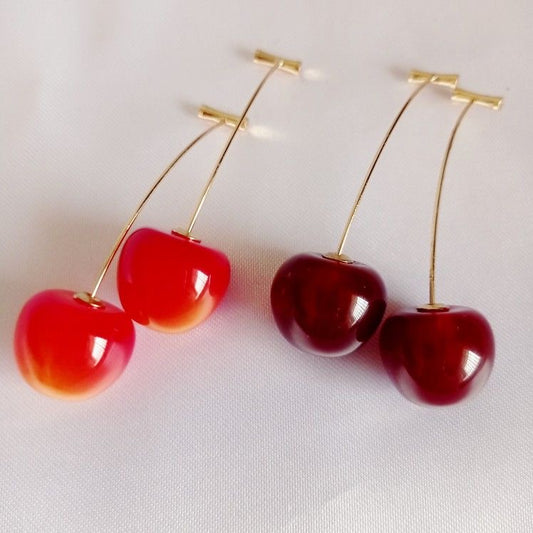 Cherry Drop Earrings