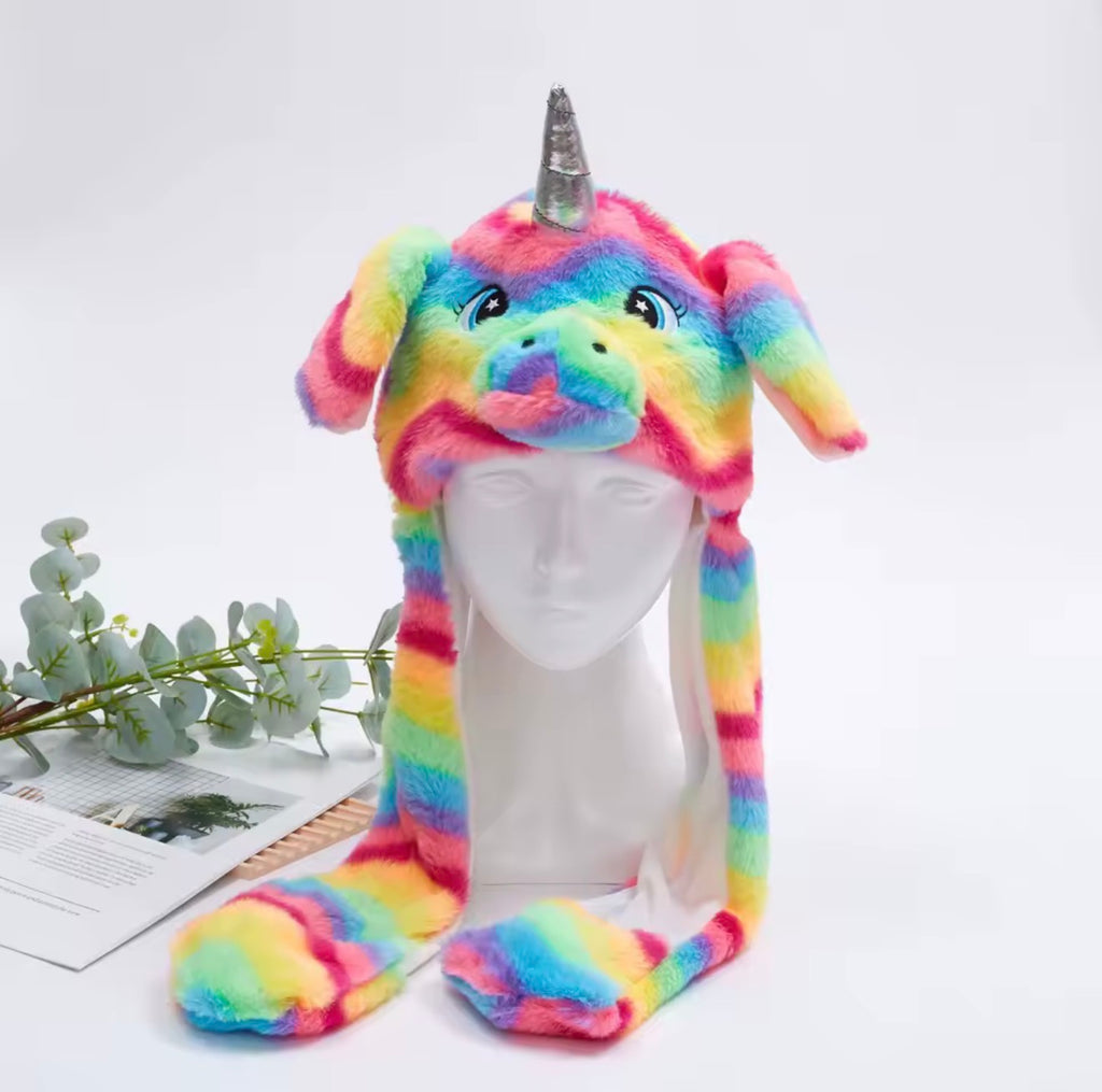 Taste Back Rainbow Unicorn Hat
