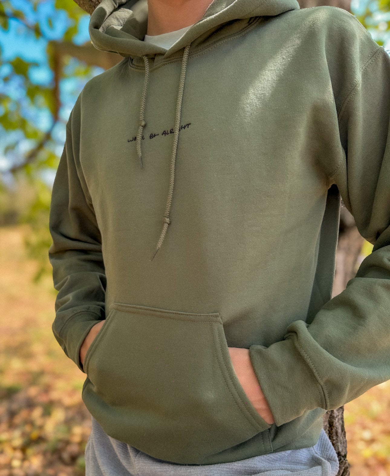 We'll Be Alright Harry's Handwriting Embroidered Hoodie