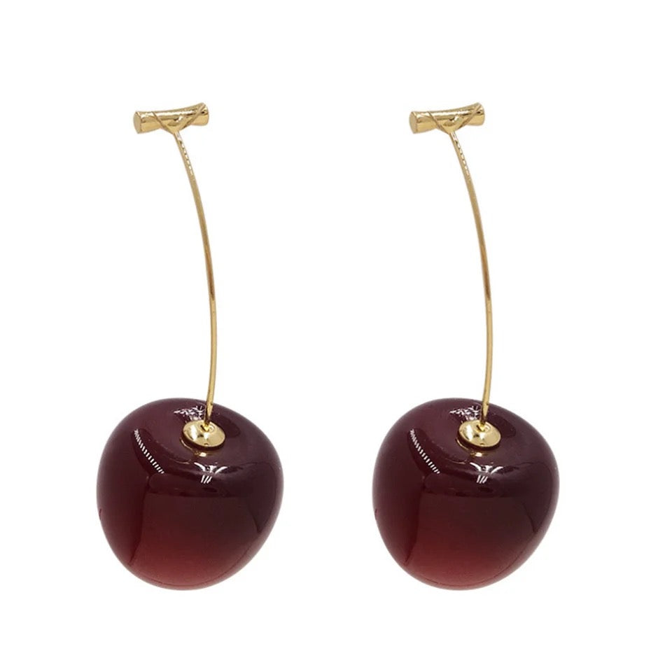 Cherry Drop Earrings