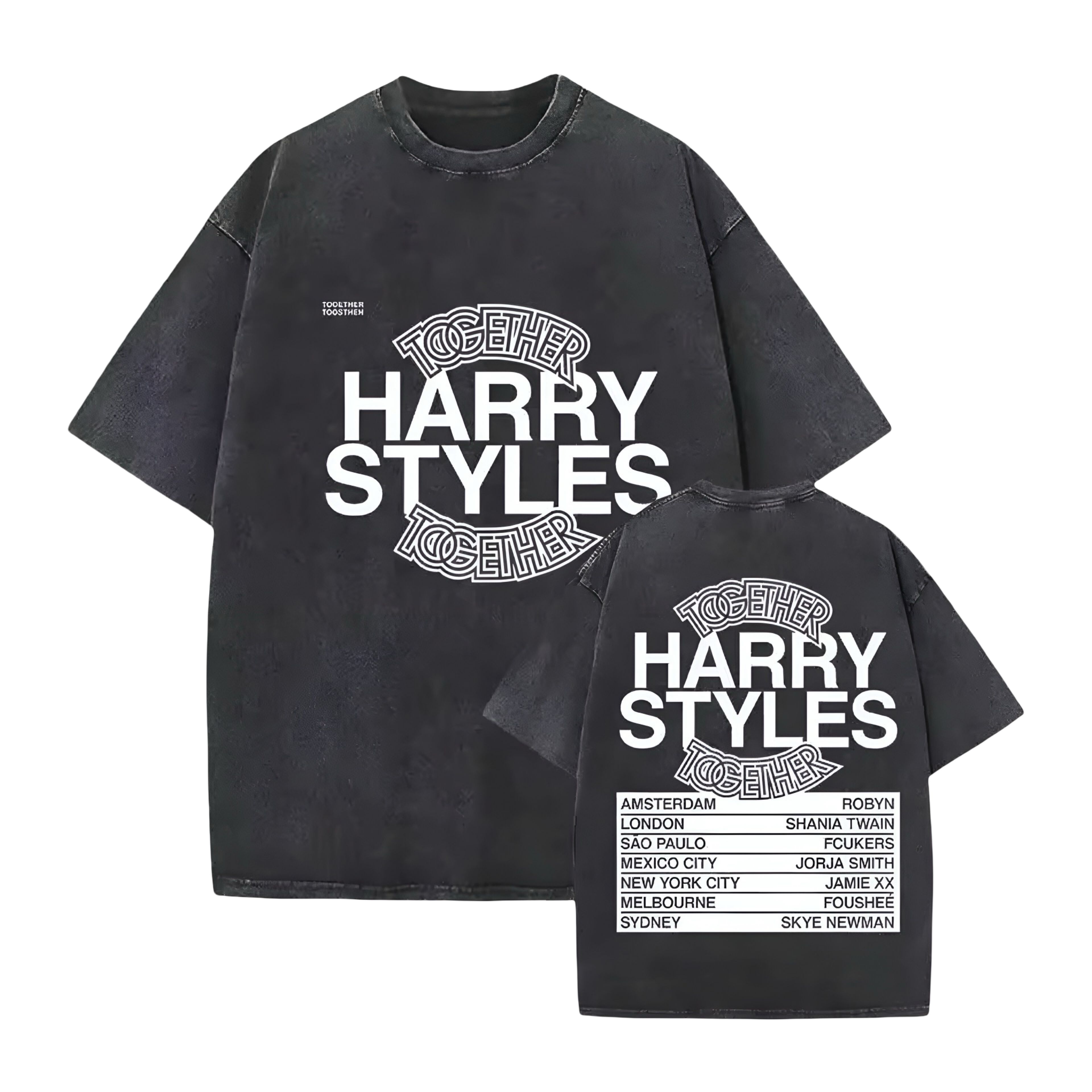 Kiss All The Time. Disco, Occasionally. Double Sided Oversized Tee