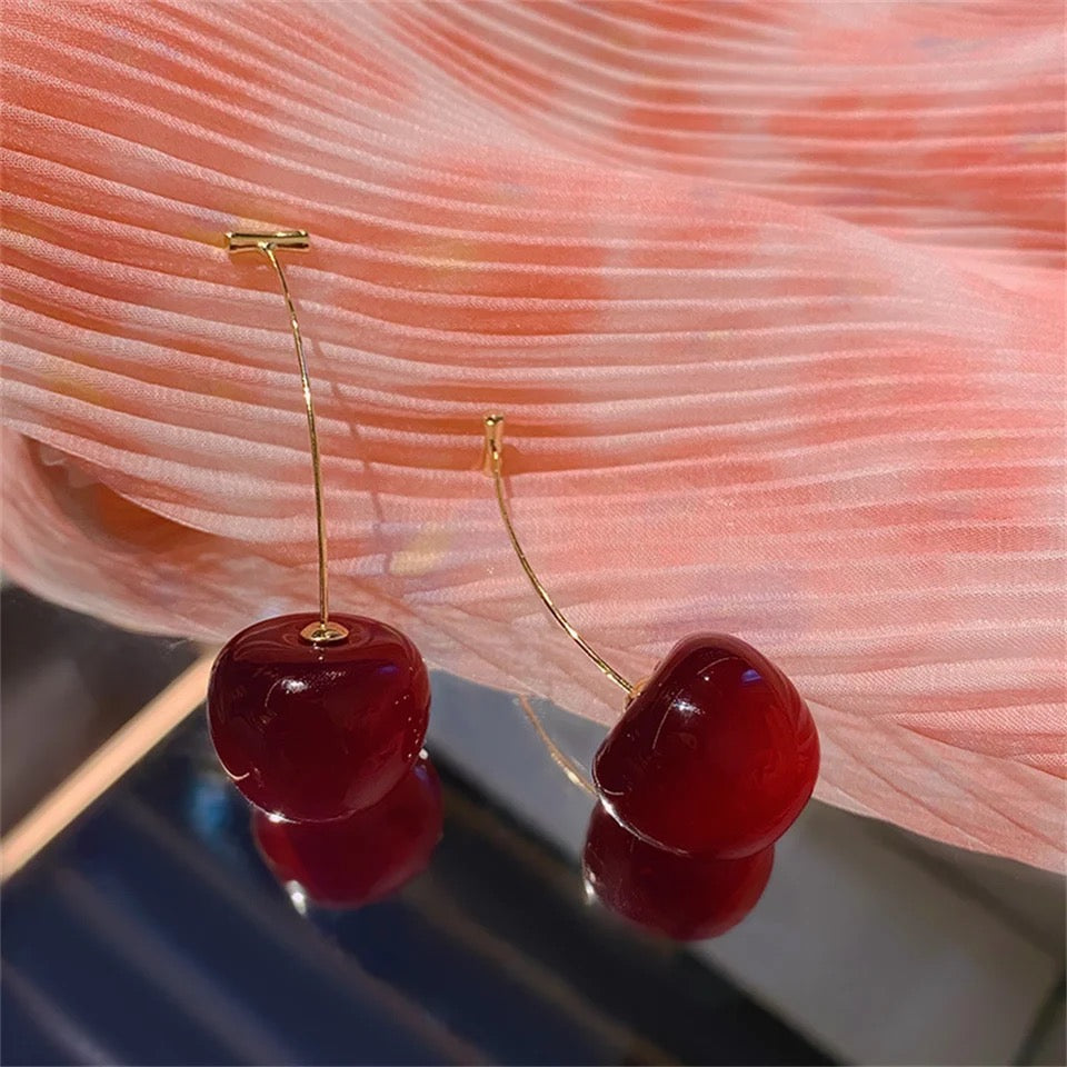 Cherry Drop Earrings