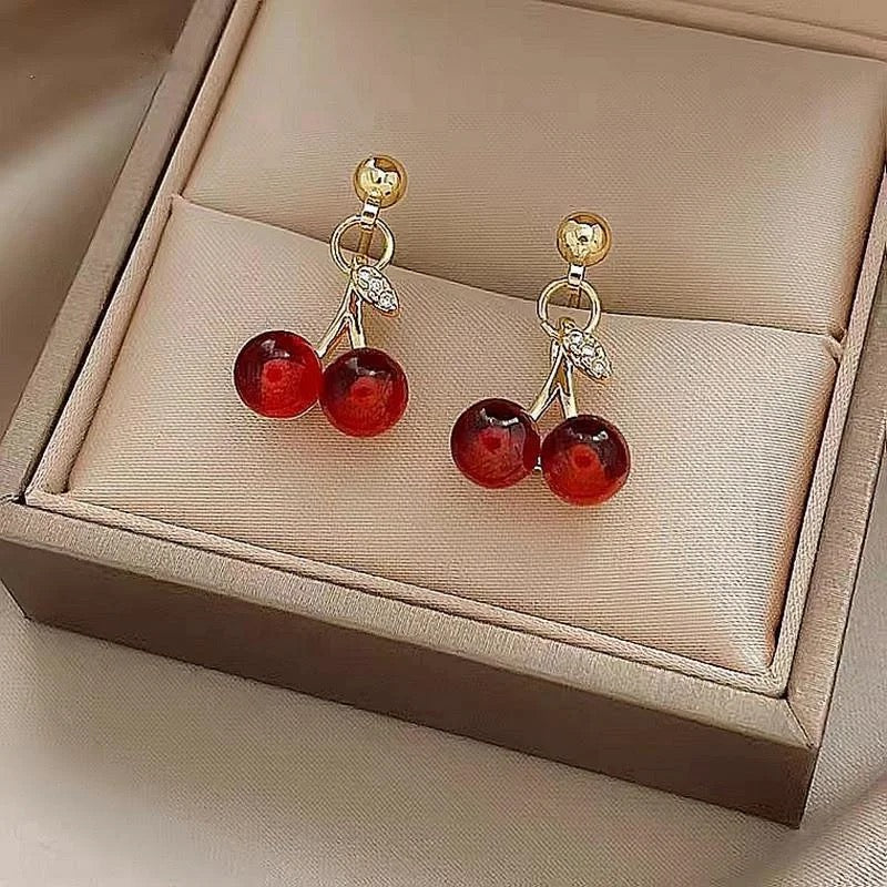 Small Cherry Earrings