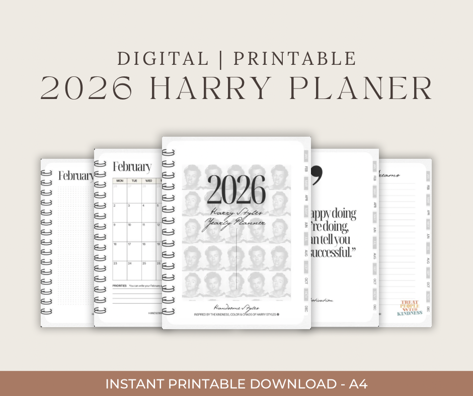 Harry Styles 2026 Digital Planner