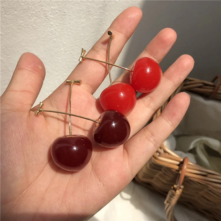 Cherry Drop Earrings