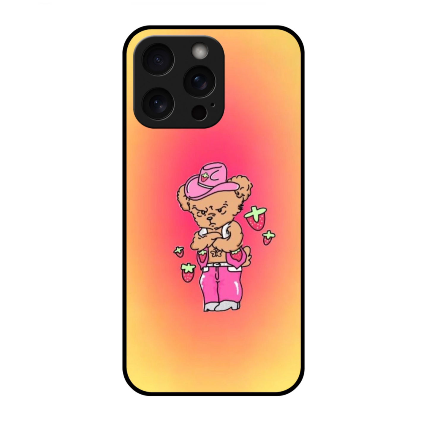 Harry Bear Glass Phone Case