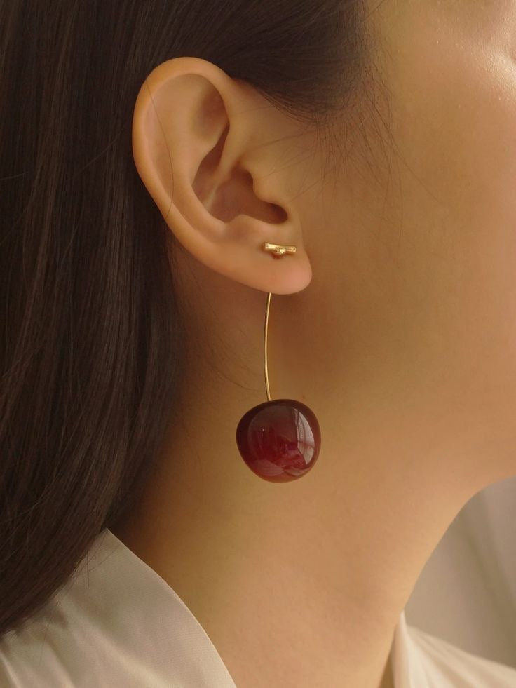 Cherry Drop Earrings