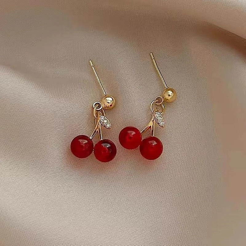 Small Cherry Earrings