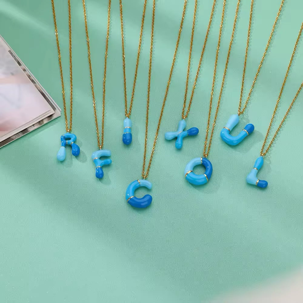 Bubble Letter Necklace