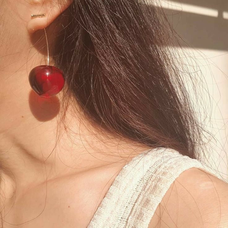 Cherry Drop Earrings