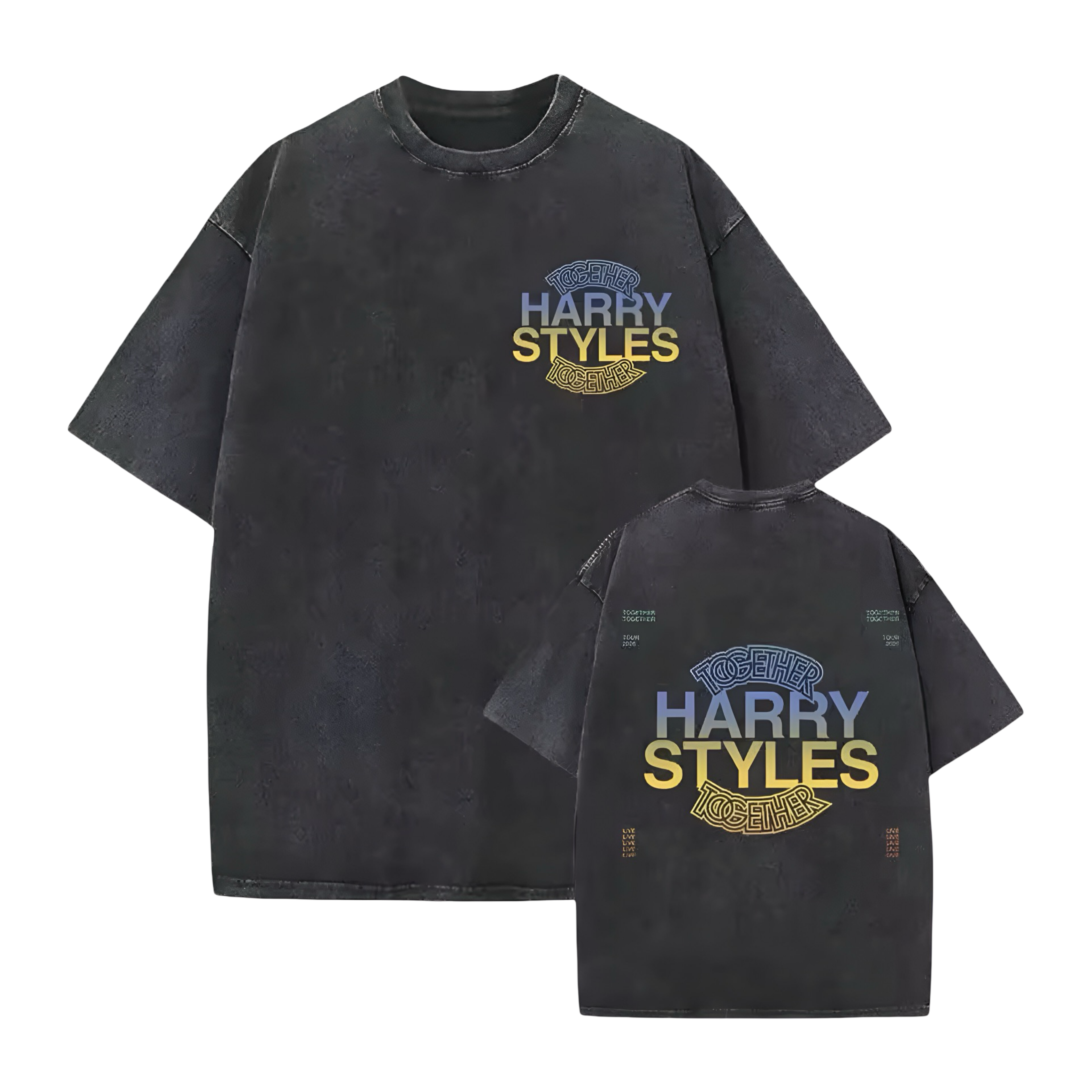 Kiss All The Time. Disco, Occasionally. Double Sided Oversized Tee