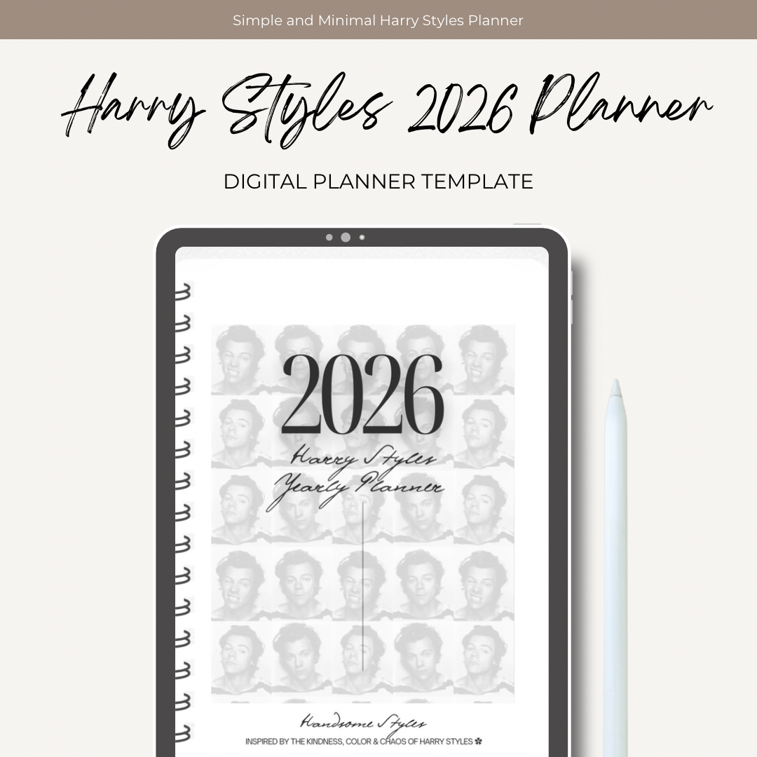 Harry Styles 2026 Digital Planner