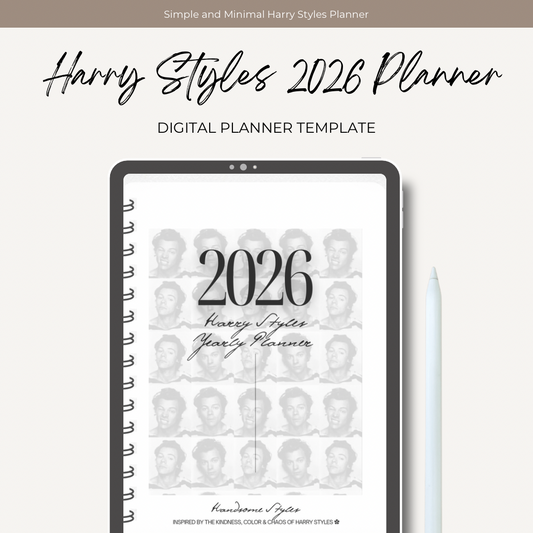 Harry Styles 2026 Digital Planner