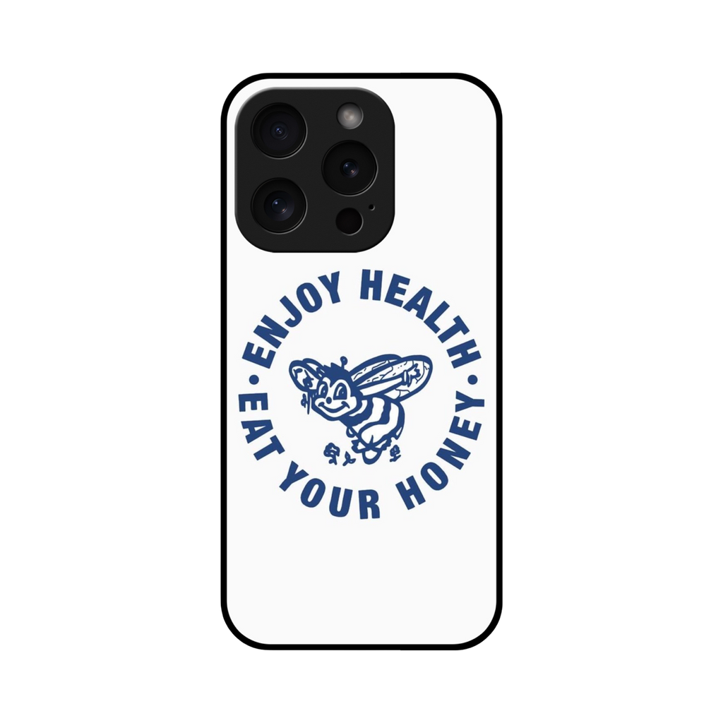 ‘Enjoy Health Eat Your Honey’ Glass Phone Case