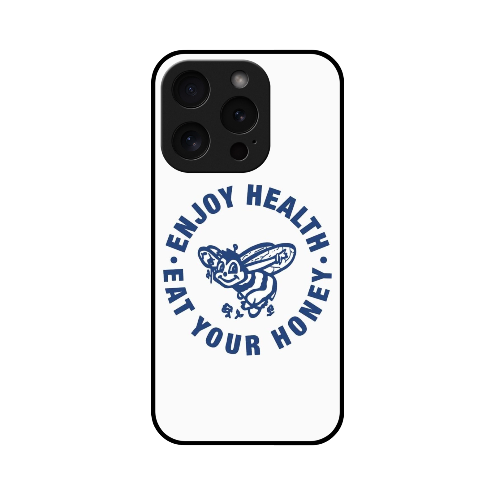 ‘Enjoy Health Eat Your Honey’ Glass Phone Case
