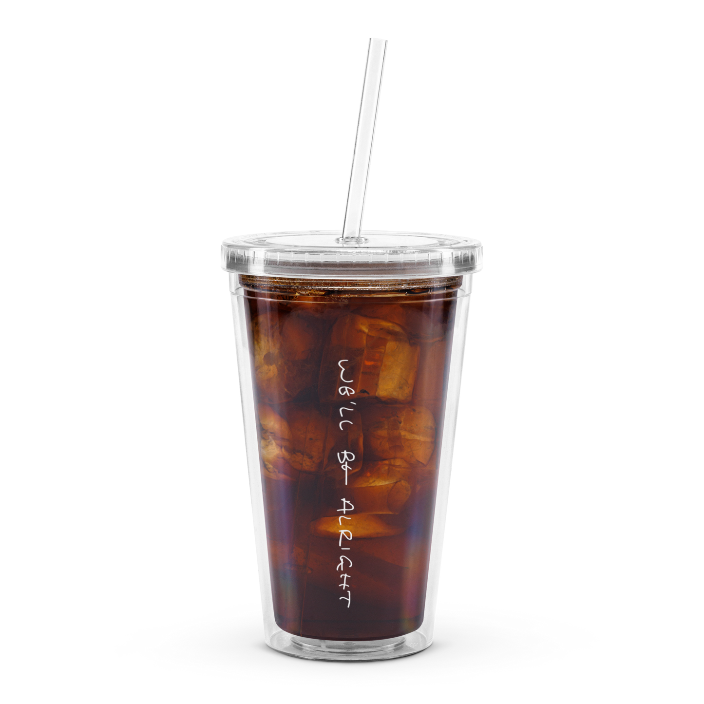 Fine Line Clear Plastic Tumbler