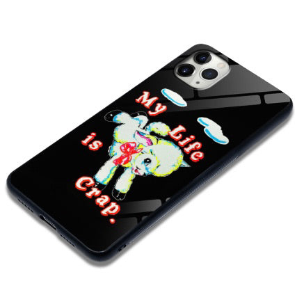 ‘My Life Is Crap’ Glass Phone Case