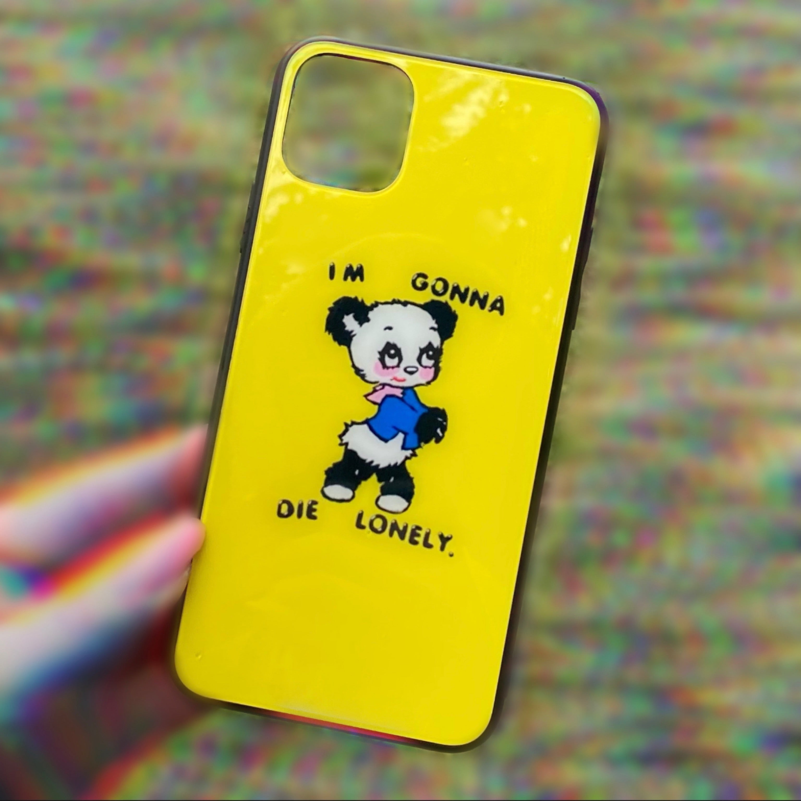 ‘I’m Gonna Die Lonely’ Glass Phone Case