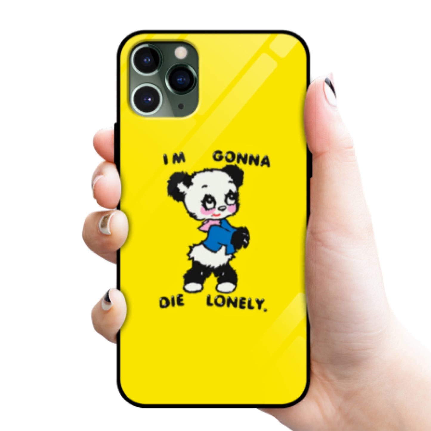 ‘I’m Gonna Die Lonely’ Glass Phone Case