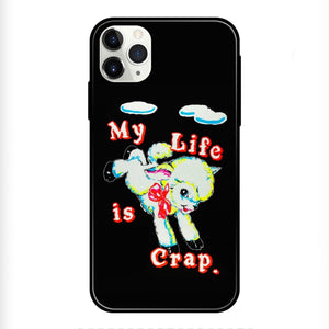 ‘My Life Is Crap’ Glass Phone Case